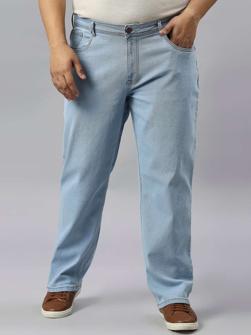 Buy Turning Blue Mens Plus Size Relaxed Fit Jeans Jeans for Men 22987534 Myntra