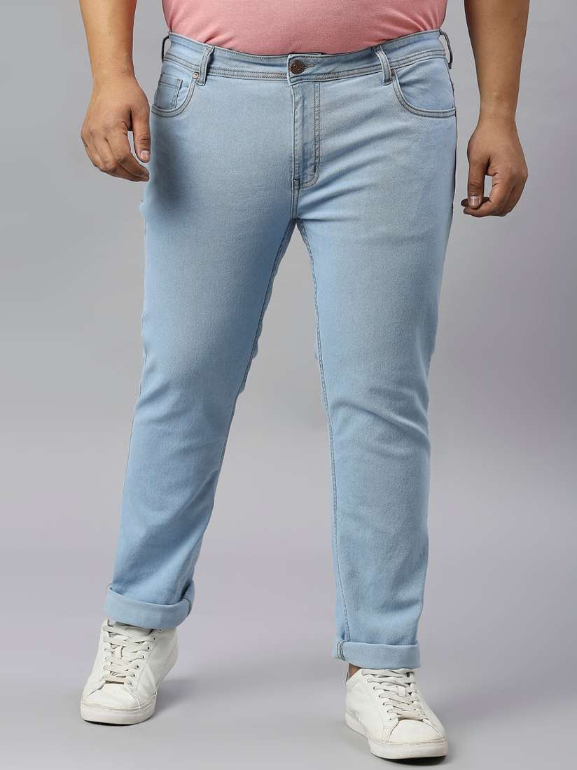 Buy Turning Blue Mens Plus Size Slim Fit Jeans Jeans for Men 22987540 Myntra