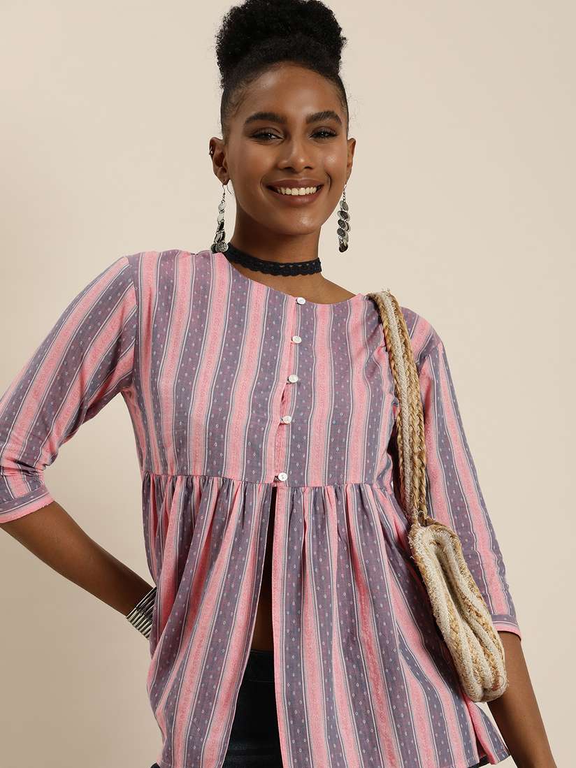 peplum tops myntra