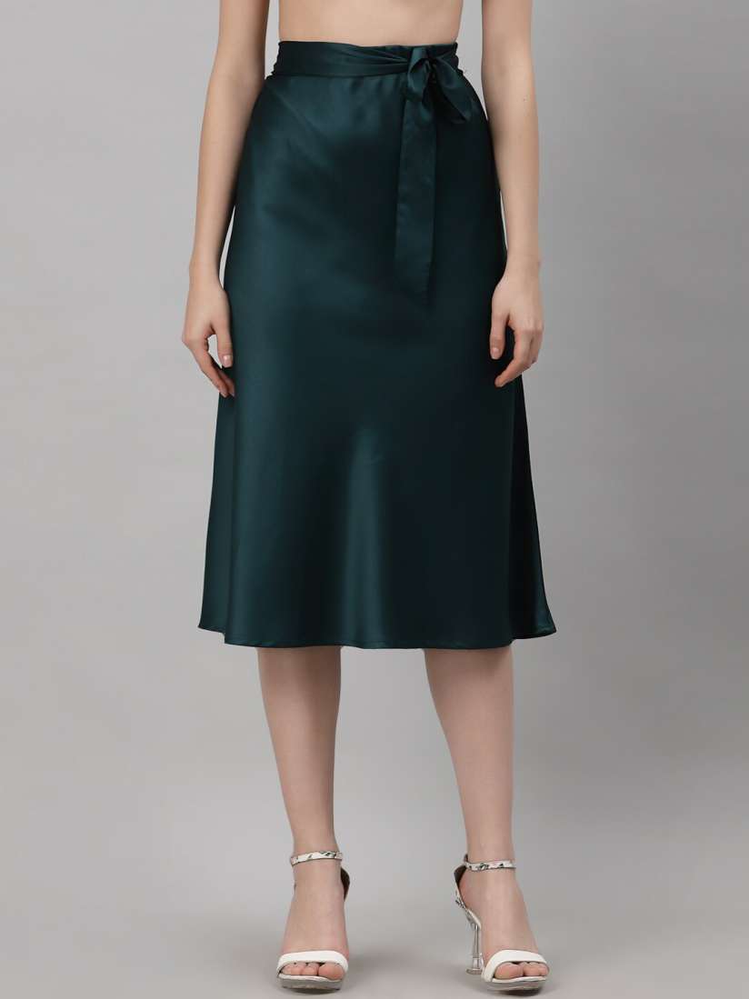 Knee length skirts myntra online