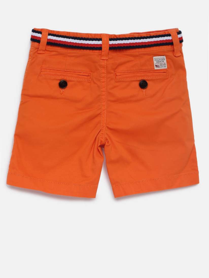 Buy Tommy Hilfiger Boys Orange Solid Slim Fit Chino Shorts Shorts for Boys 2301350 Myntra