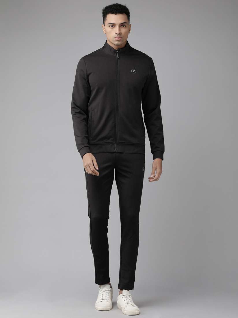 Buy Van Heusen Flex Men Full Sleeves Track Jacket And Mid Rise Track Pant Tracksuits for Men 23013970 Myntra