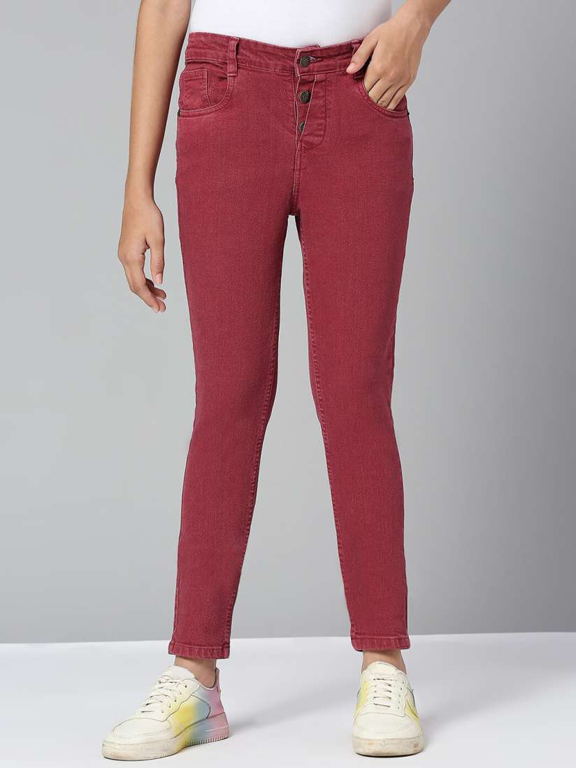 Buy JUSTICE Girls Mid Rise Slim Fit Clean Look Jeans Jeans for Girls 23023454 Myntra