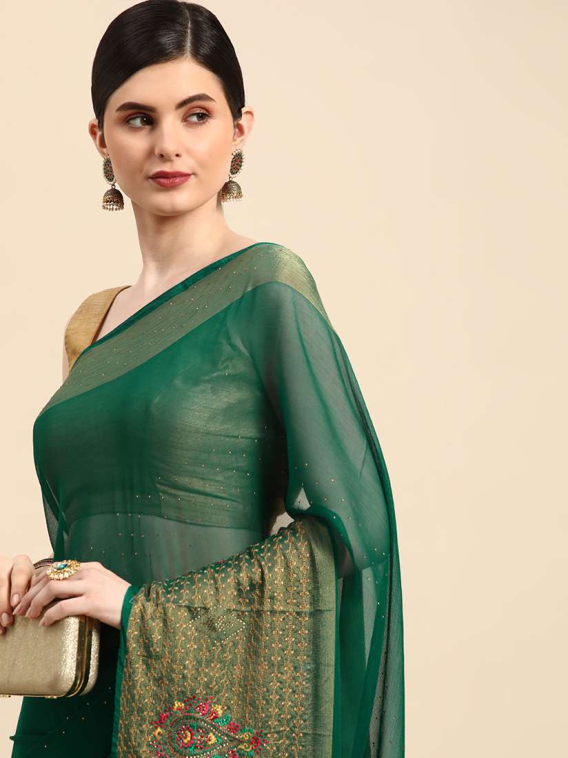 Myntra women's designer sarees hot sale
