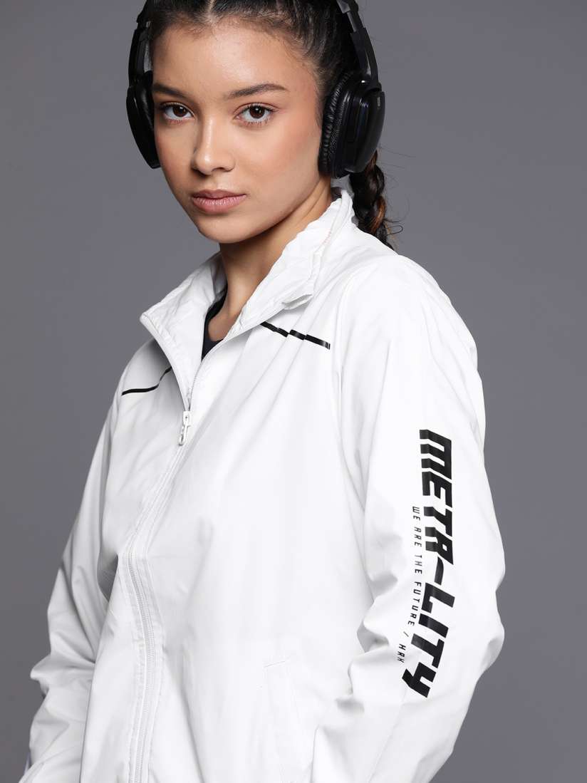 Hrx white jacket new arrivals