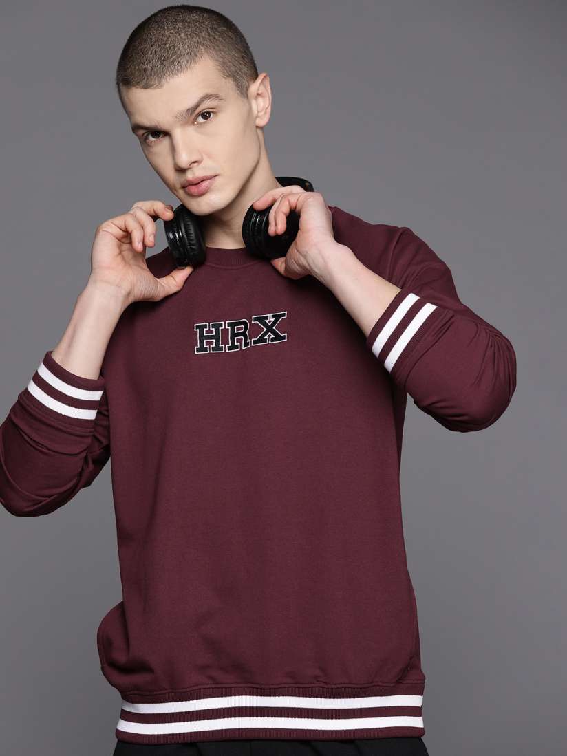 Buy HRX by Hrithik Roshan Embroidered Lifestyle Sweatshirt Sweatshirts for Men 23029548 Myntra