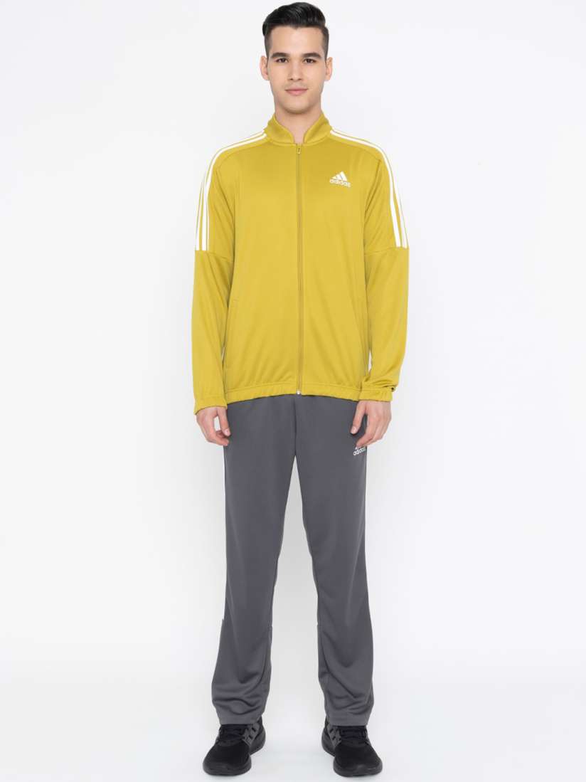 Mens yellow adidas tracksuit cheap