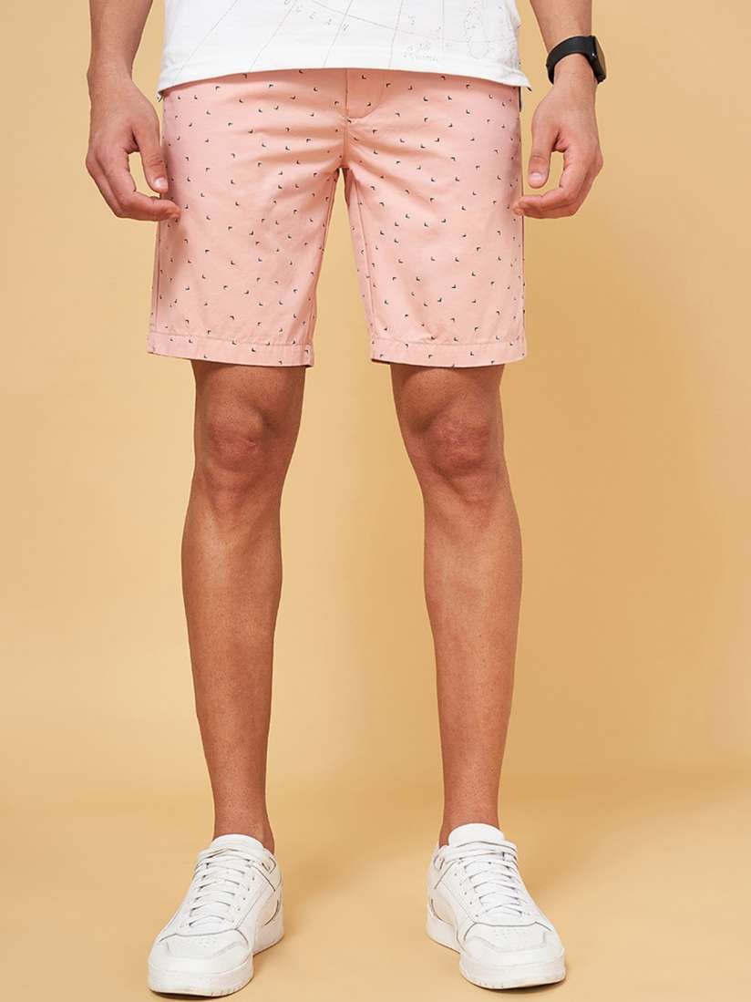 Buy BYFORD by Pantaloons Men Mid Rise Conversational Printed Slim Fit Shorts Shorts for Men 23031402 Myntra
