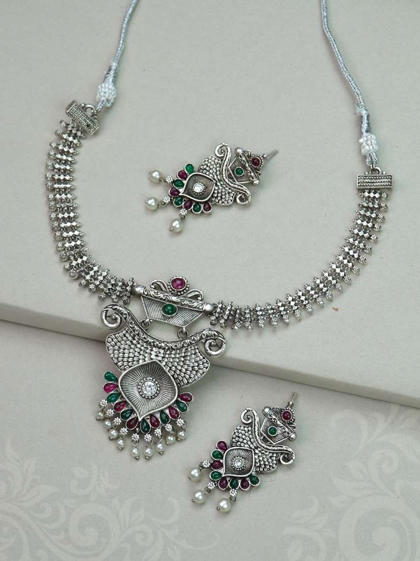 Silver matte jewellery hotsell