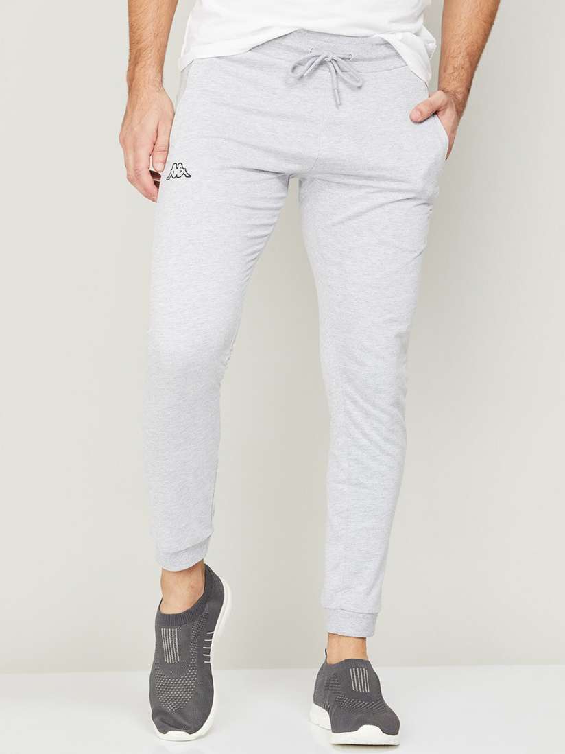 Buy Kappa Men Mid Rise Slim Fit Cotton Joggers Track Pants for Men 23036210 Myntra