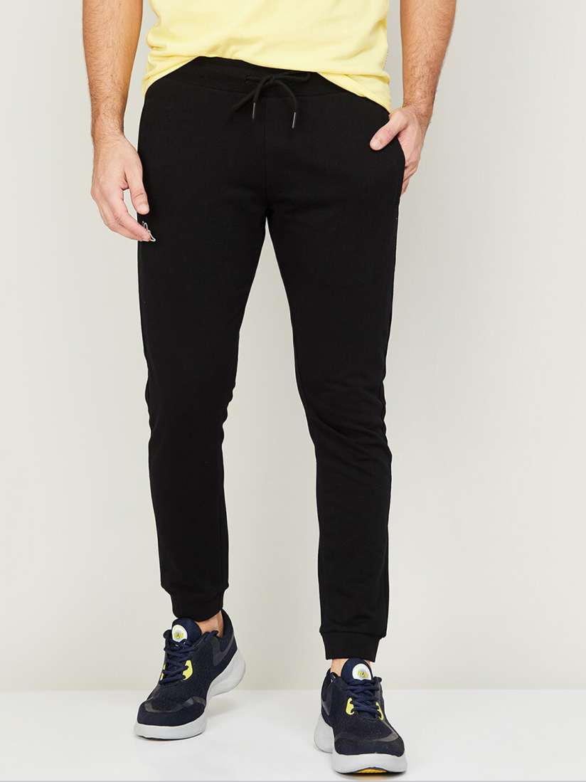 Buy Kappa Men Mid Rise Slim Fit Cotton Joggers Track Pants for Men 23036214 Myntra
