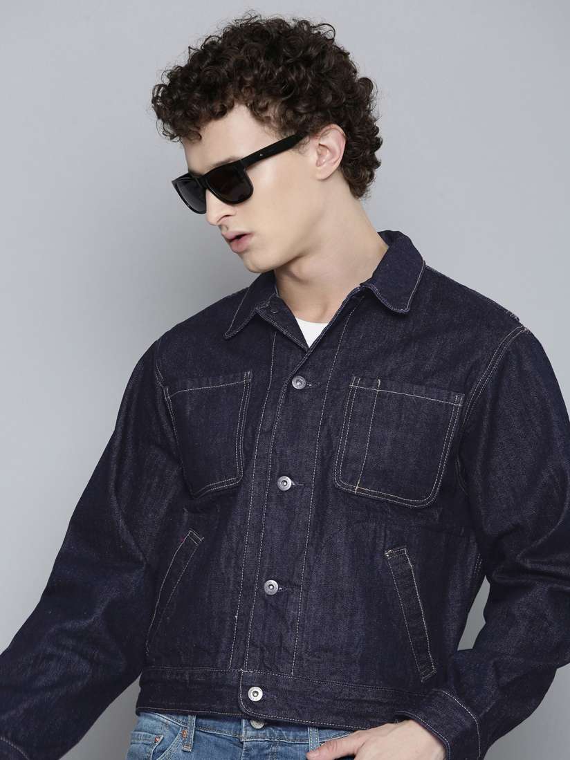 Levis denim jacket myntra top