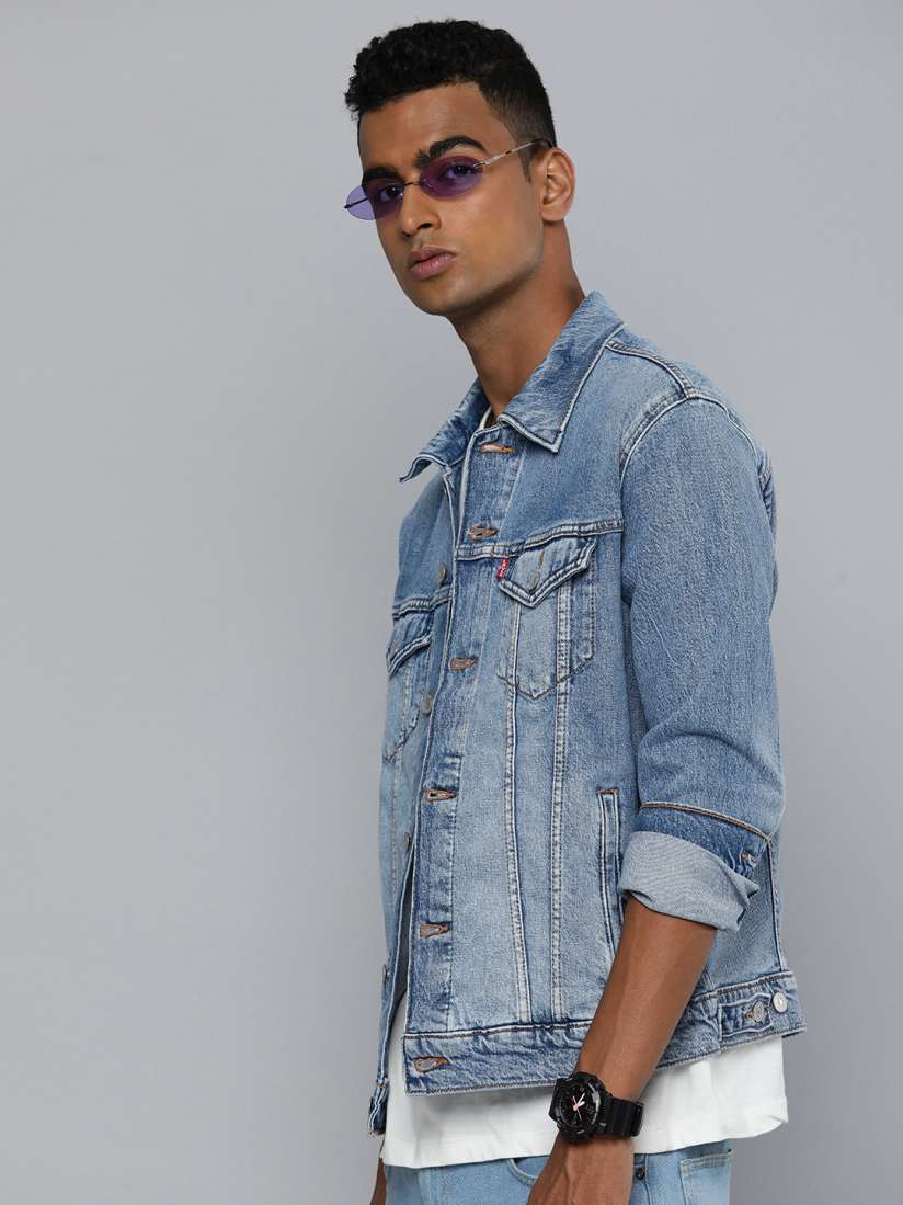 Levis denim jacket myntra sales