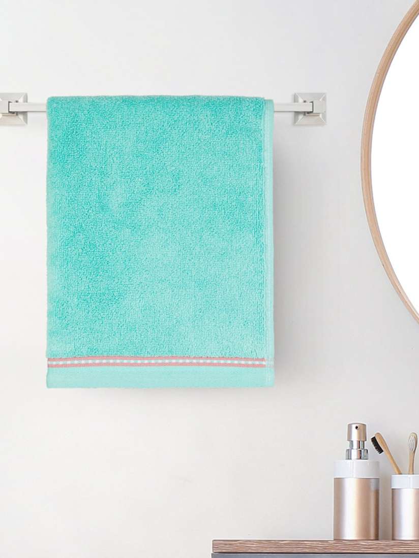 Buy Home Centre Medley Hoovu Sea Green Cotton 500 GSM Hand Towel Hand Towels for Unisex 23039092 Myntra