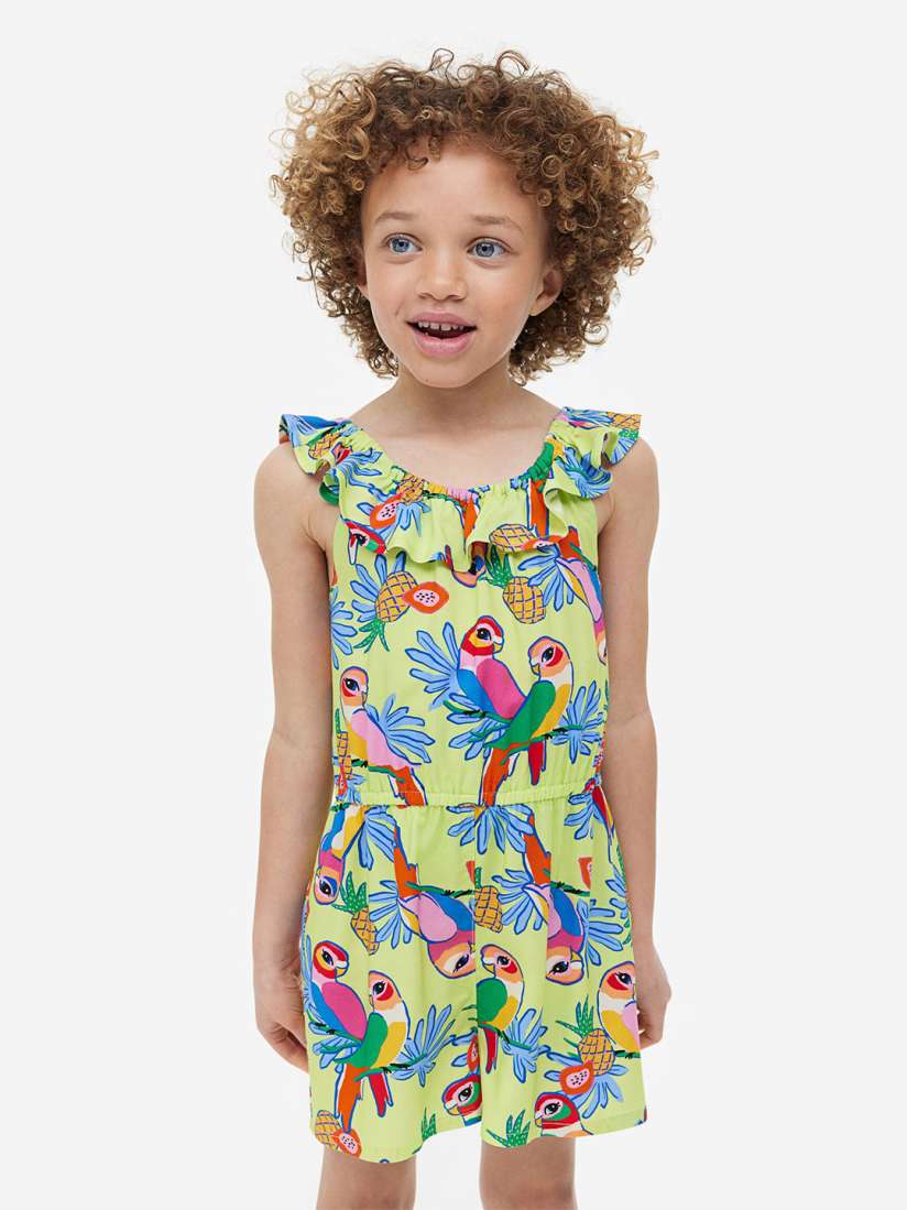 Buy H M Girls Patterned Playsuit Jumpsuit Jumpsuit for Girls 23040954 Myntra