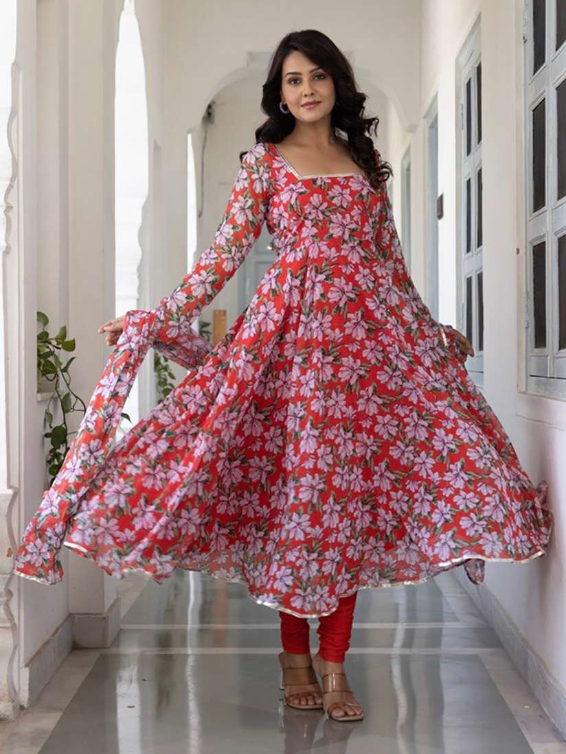 Square neck churidar on sale