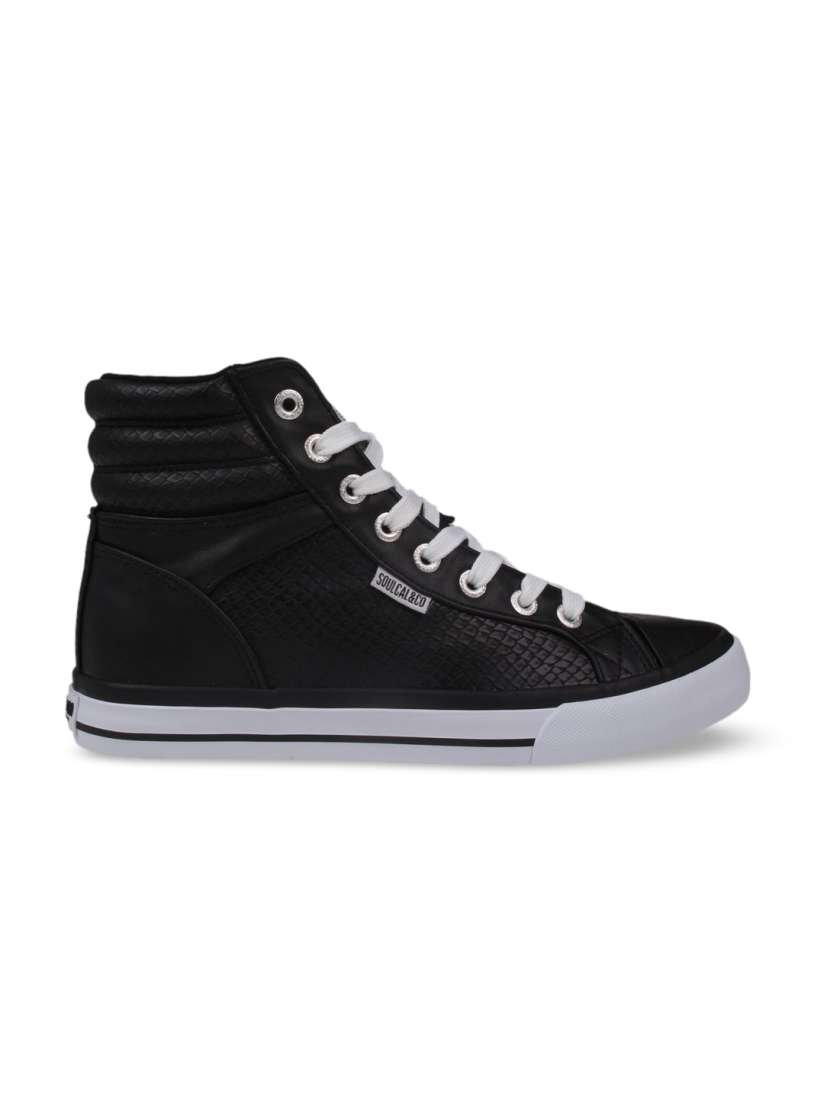 Buy SoulCal Women Black Solid Synthetic High Top Sneakers Casual Shoes for Women 2304490 Myntra