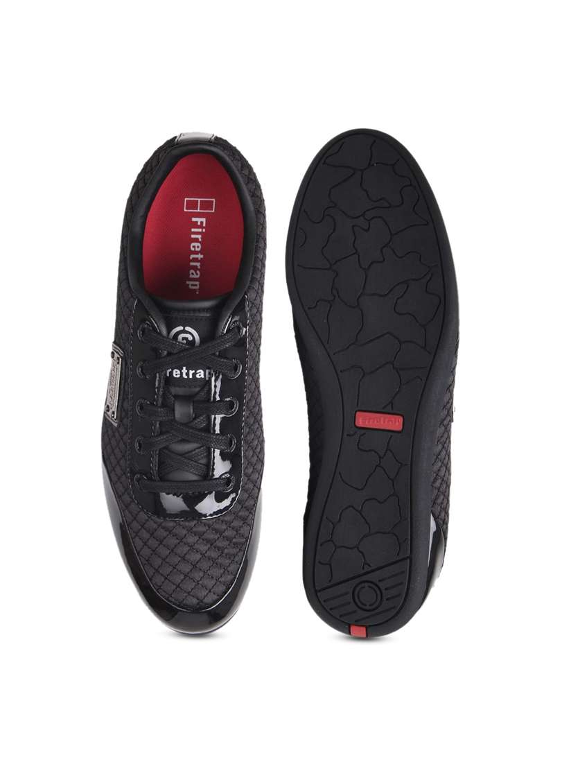 Domello Mens Mens Firetrap Trainers Red Firetrap Trainers Black