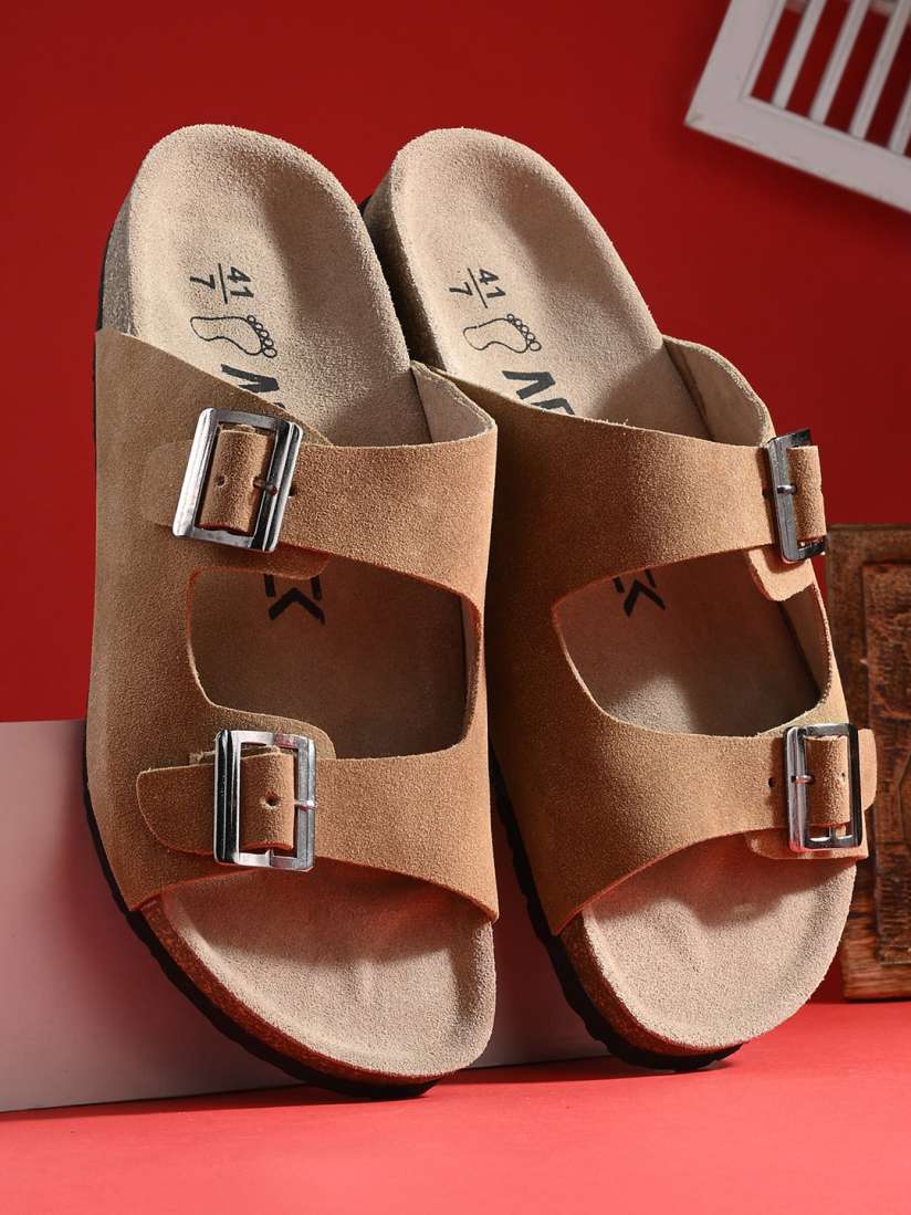 Buy AfroJack Men Leather Comfort Sandals Sandals for Men 23051524 Myntra