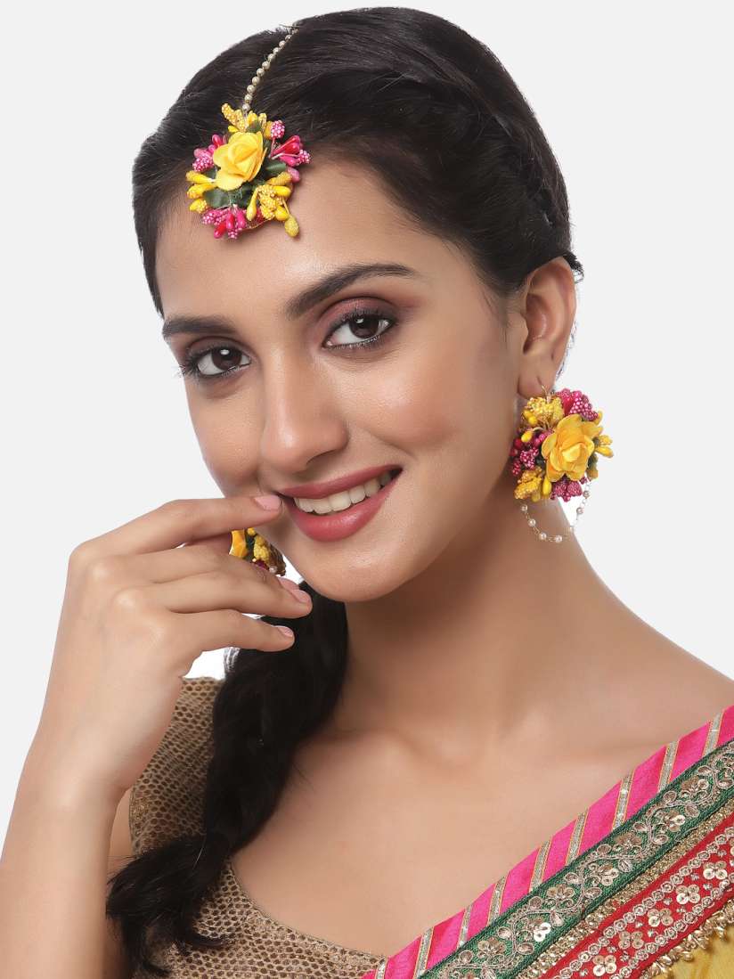 Gota patti maang tikka online on sale