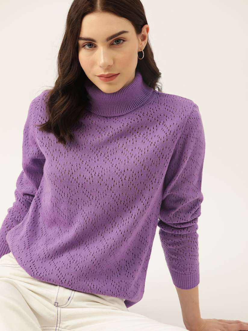 Buy DressBerry Women Self Design Pullover Sweaters for Women 23054464 Myntra