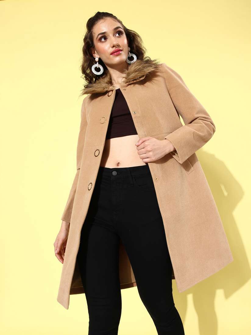UNDRESSED FRILL COLLAR COAT