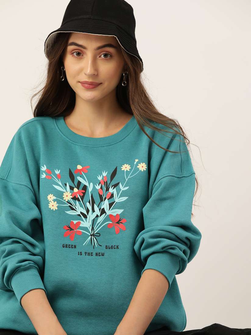 Buy DressBerry Women Printed Sweatshirt Sweatshirts for Women 23054764 Myntra