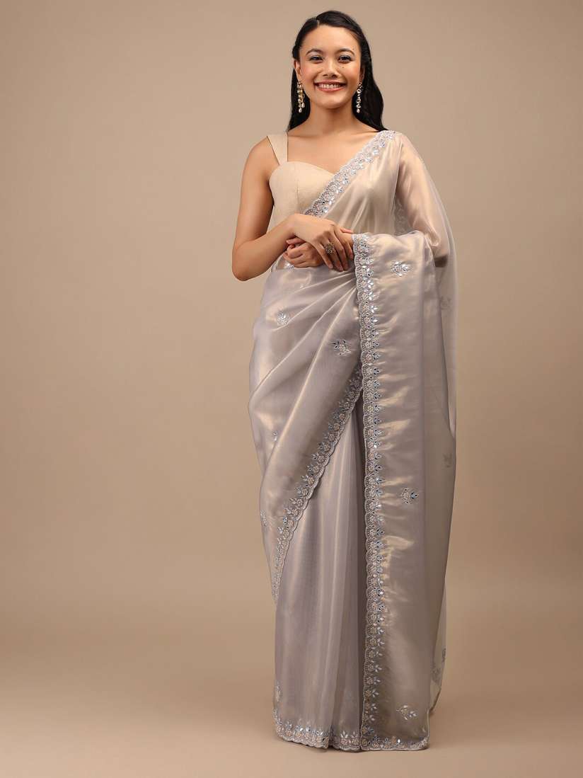 Myntra embroidered sarees hot sale