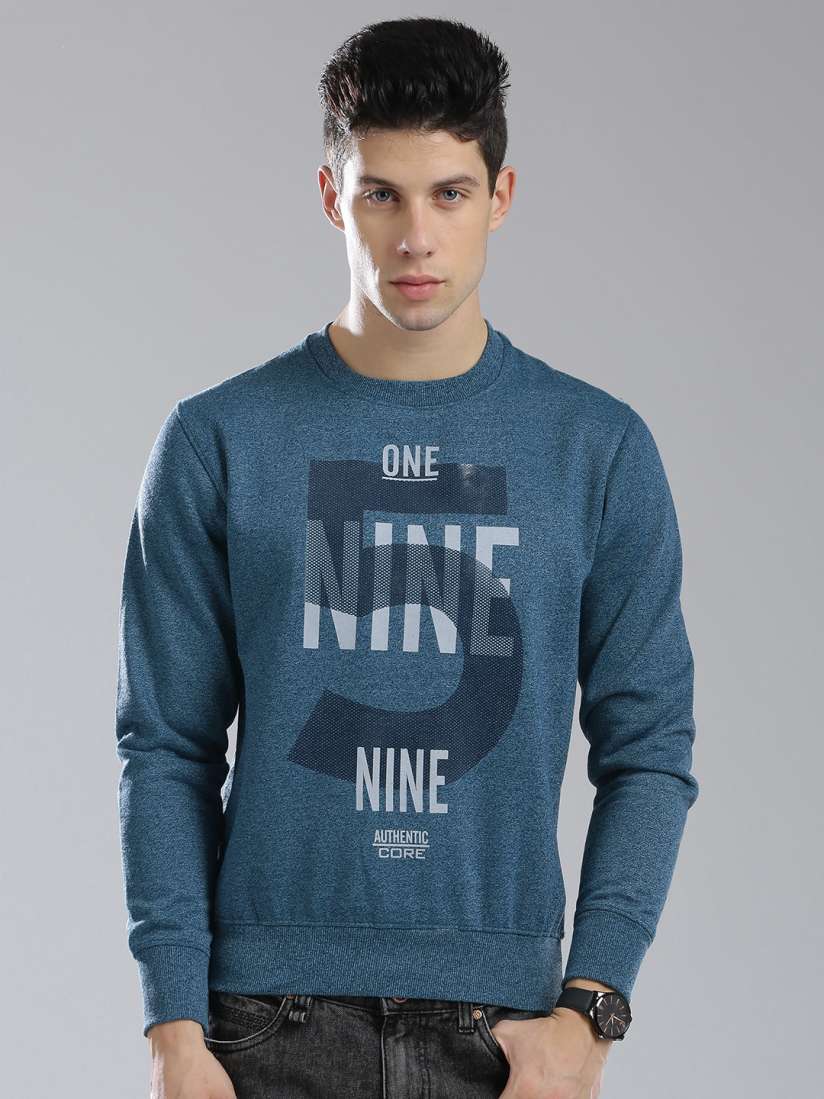 Buy SMAG Men Blue Printed Sweatshirt Sweatshirts for Men 2306519 Myntra