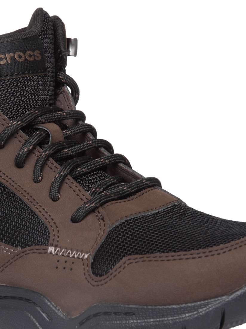 Buy Crocs Swiftwater Men Brown Flat Boots Boots for Men 2306595 Myntra