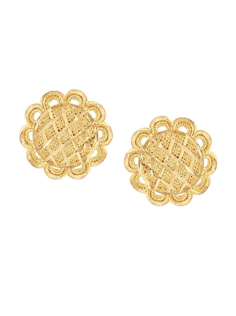 Buy Vighnaharta Gold Plated Floral Studs Earrings Earrings for Women 23066838 Myntra