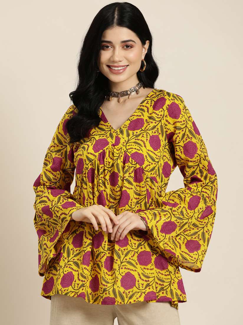 Myntra latest cotton kurtis shop