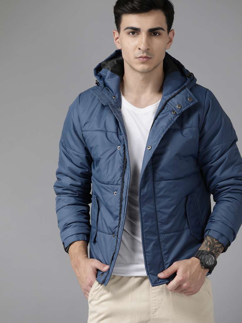 Buy The Roadster Lifestyle Co. Hooded Padded Jacket Jackets for Men 23070486 Myntra