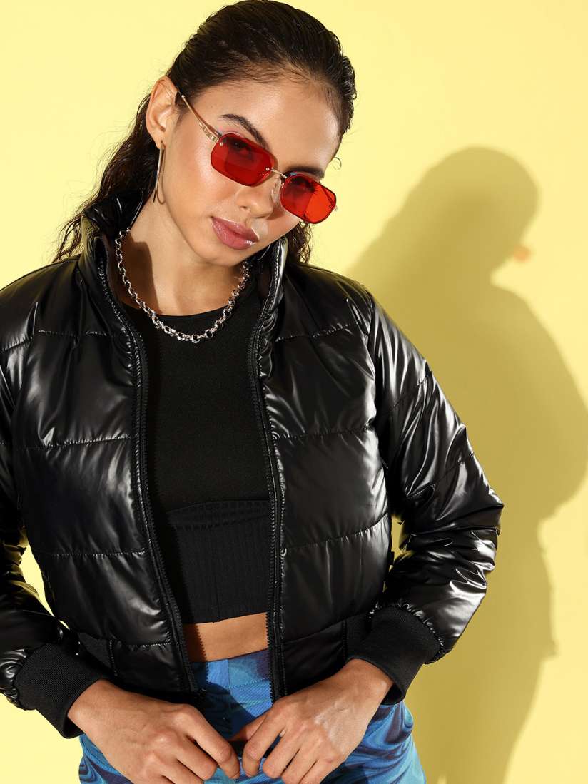 Buy The Roadster Lifestyle Co. Crop Padded Jacket Jackets for Women 23071146 Myntra