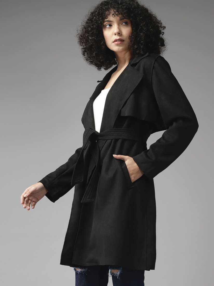 Suede open front jacket sale