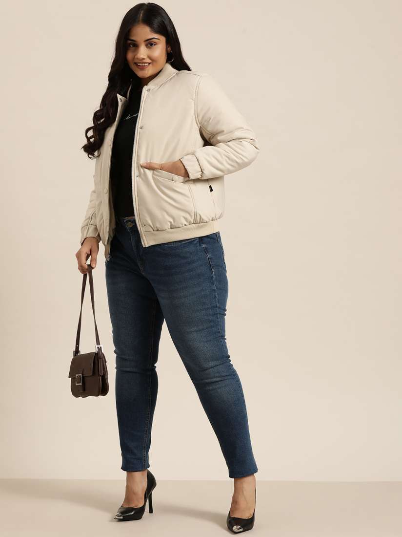 Ladies plus size bomber jacket sales