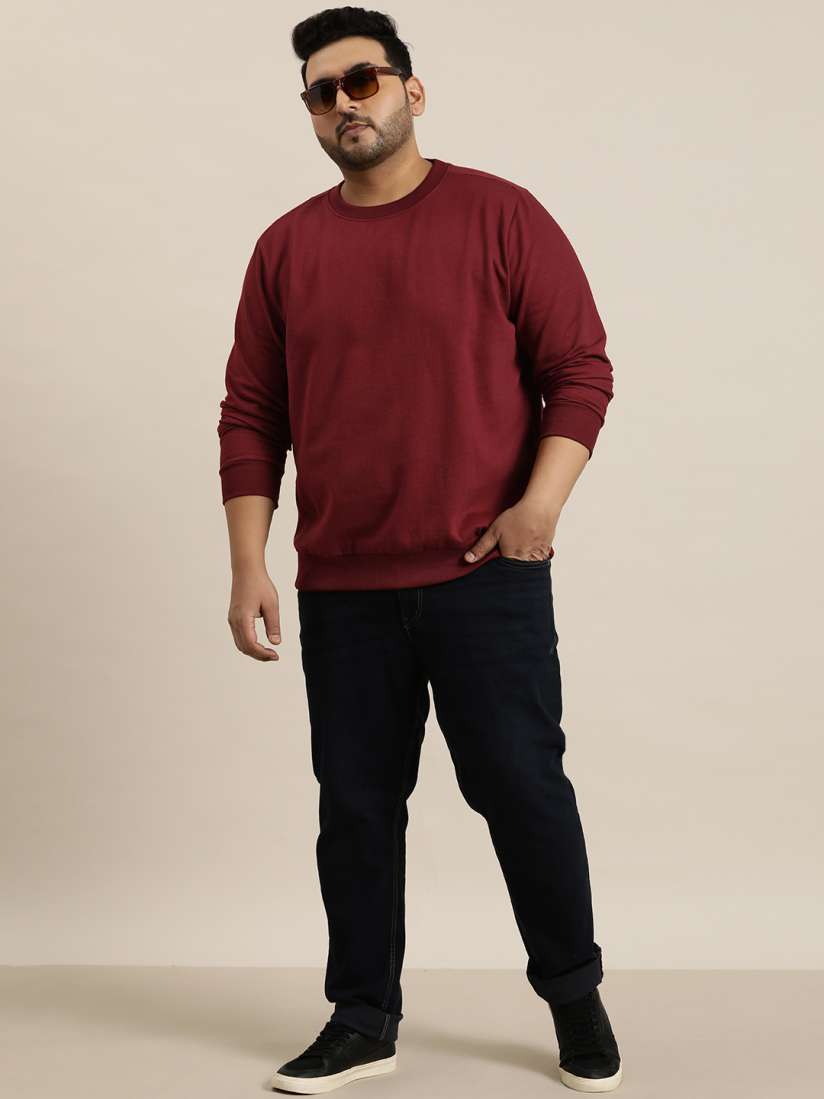 Buy Sztori Plus Size Round Neck Sweatshirt Sweatshirts for Men 23071998 Myntra