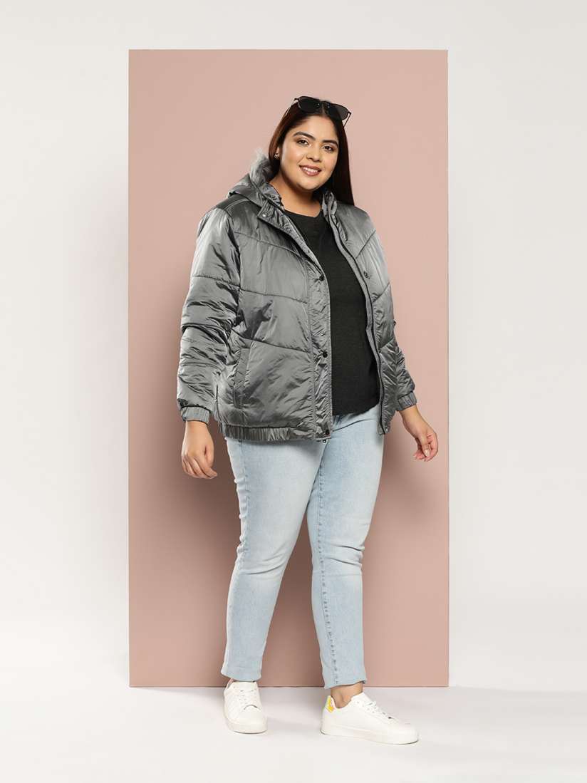 Buy Sztori Plus Size Parka Hooded Jacket Jackets for Women 23072196 Myntra