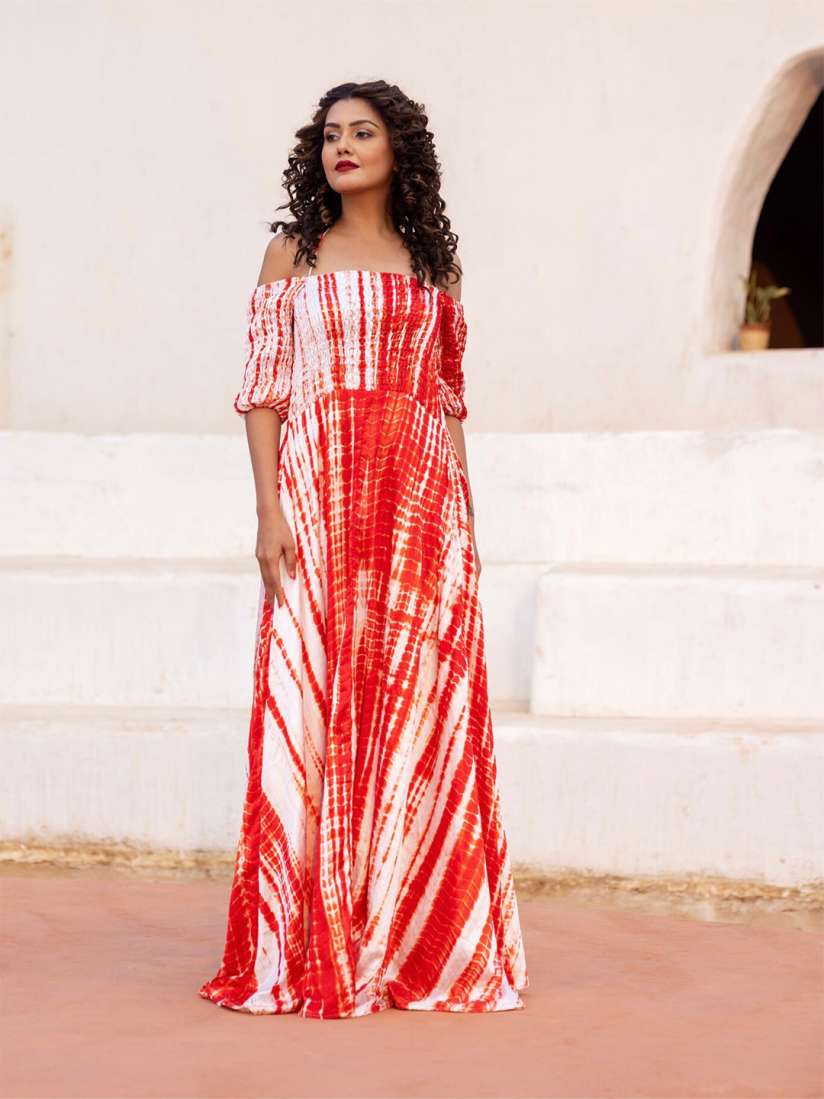 Cold shoulder dress myntra hot sale
