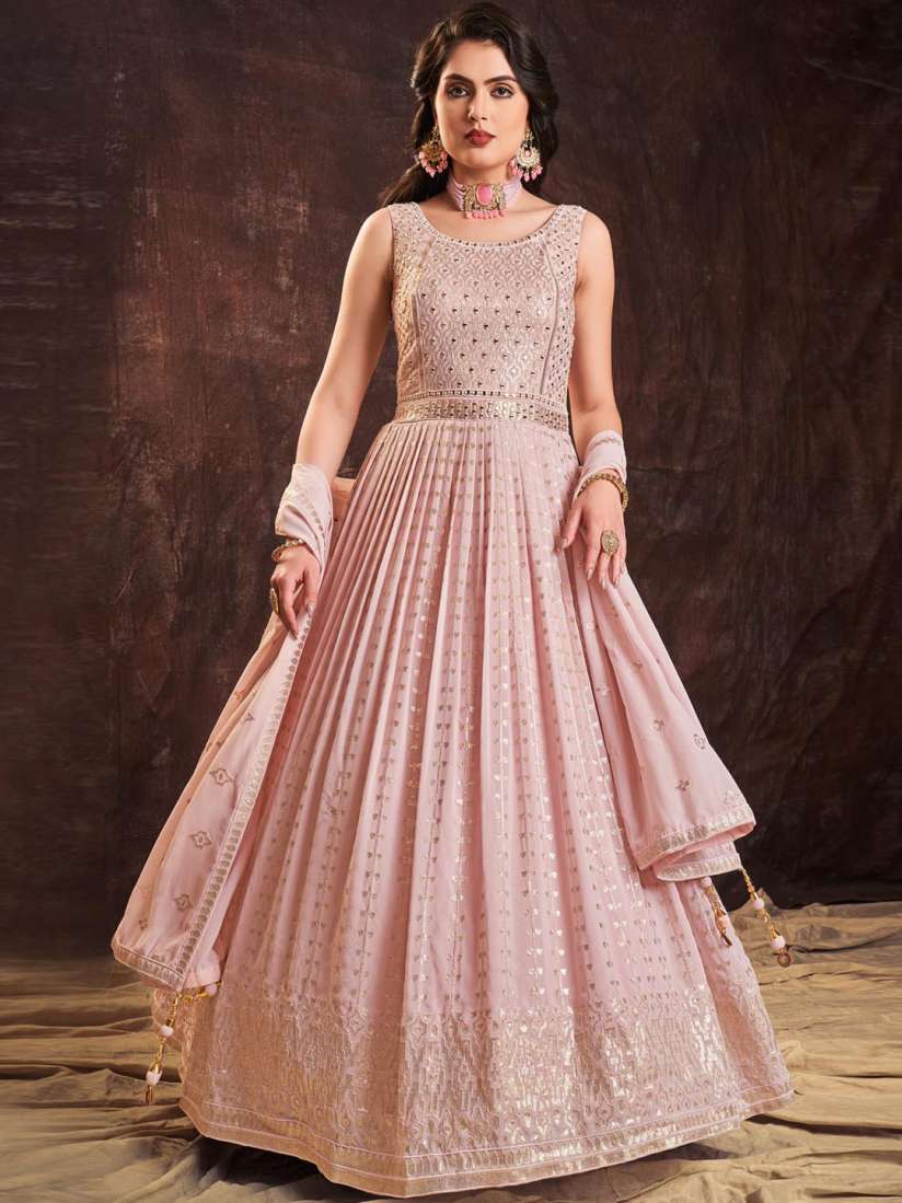 Buy Fusionic Embellished Sequinned Gown Maxi Dress With Dupatta Ethnic Dresses for Women 23079088 Myntra