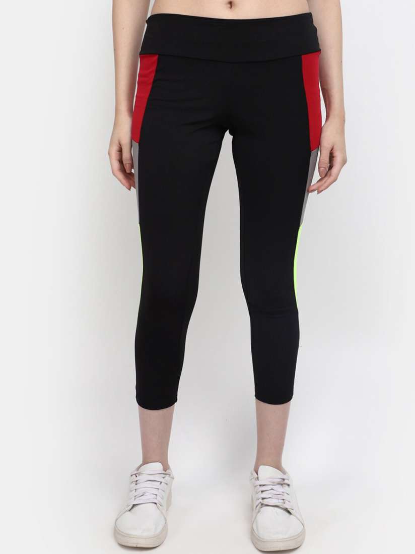 Buy V Mart Women Mid Rise Colourblocked Three Fourth Track Pants Track Pants for Women 23079568 Myntra