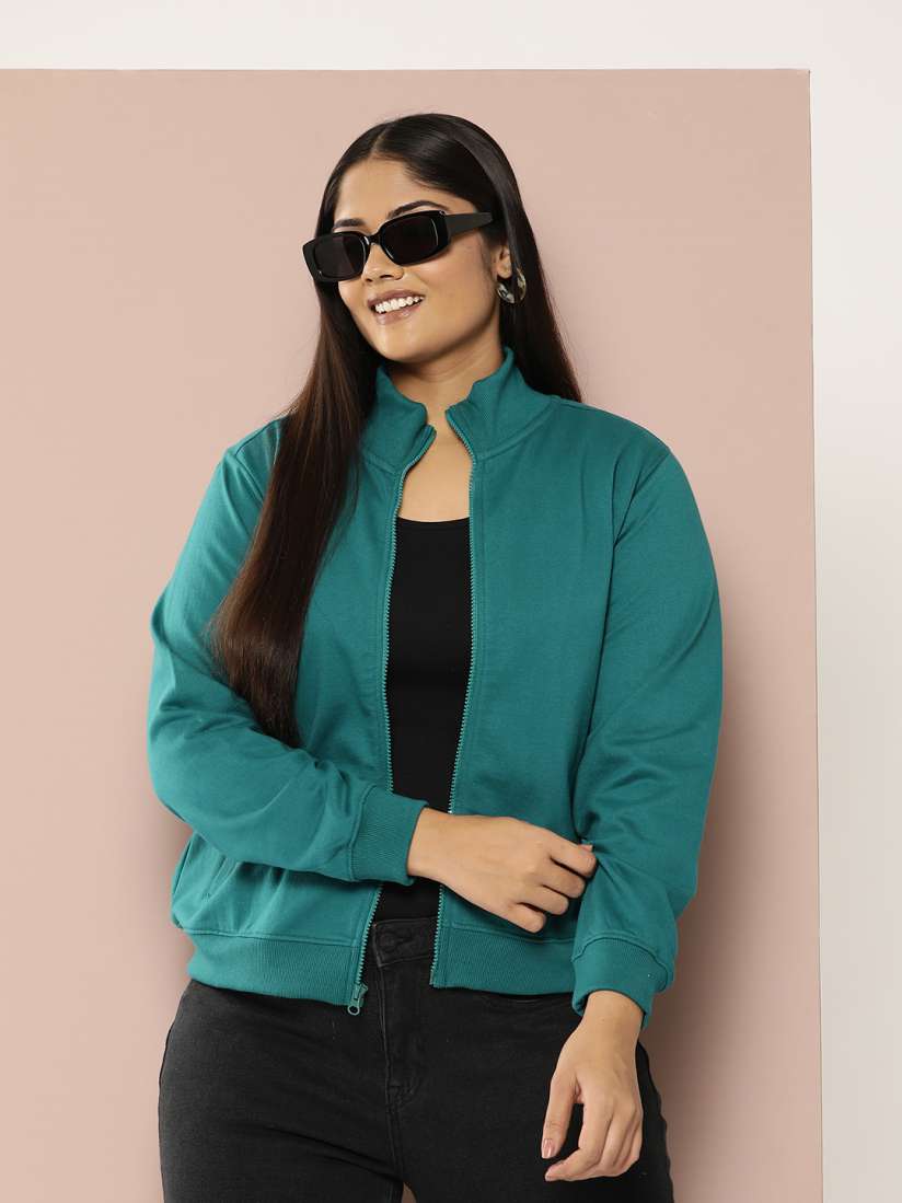 Buy Sztori Plus Size Open Front Sweatshirt Sweatshirts for Women 23079774 Myntra