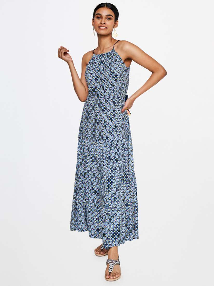 Buy Global Desi Floral Print A Line Midi Dress Dresses for Women 23080658 Myntra