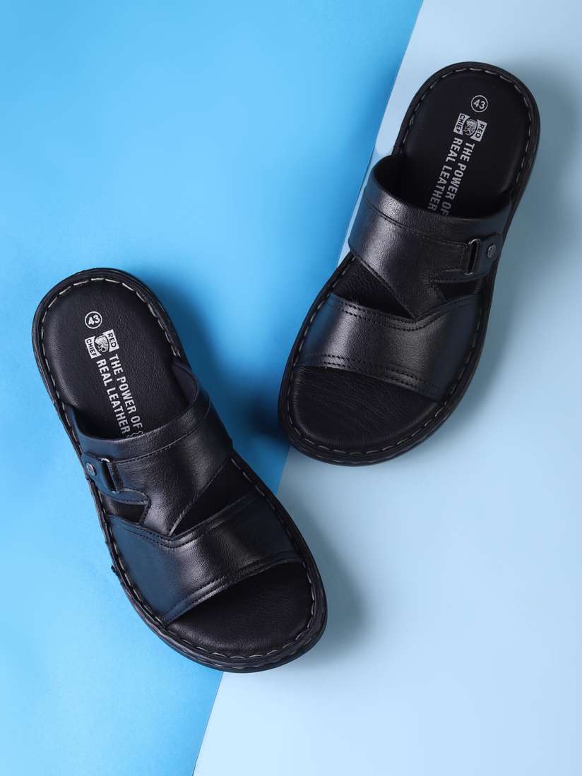 Buy Red Chief Men Open Toe Leather Comfort Sandals Sandals for Men 23085996 Myntra