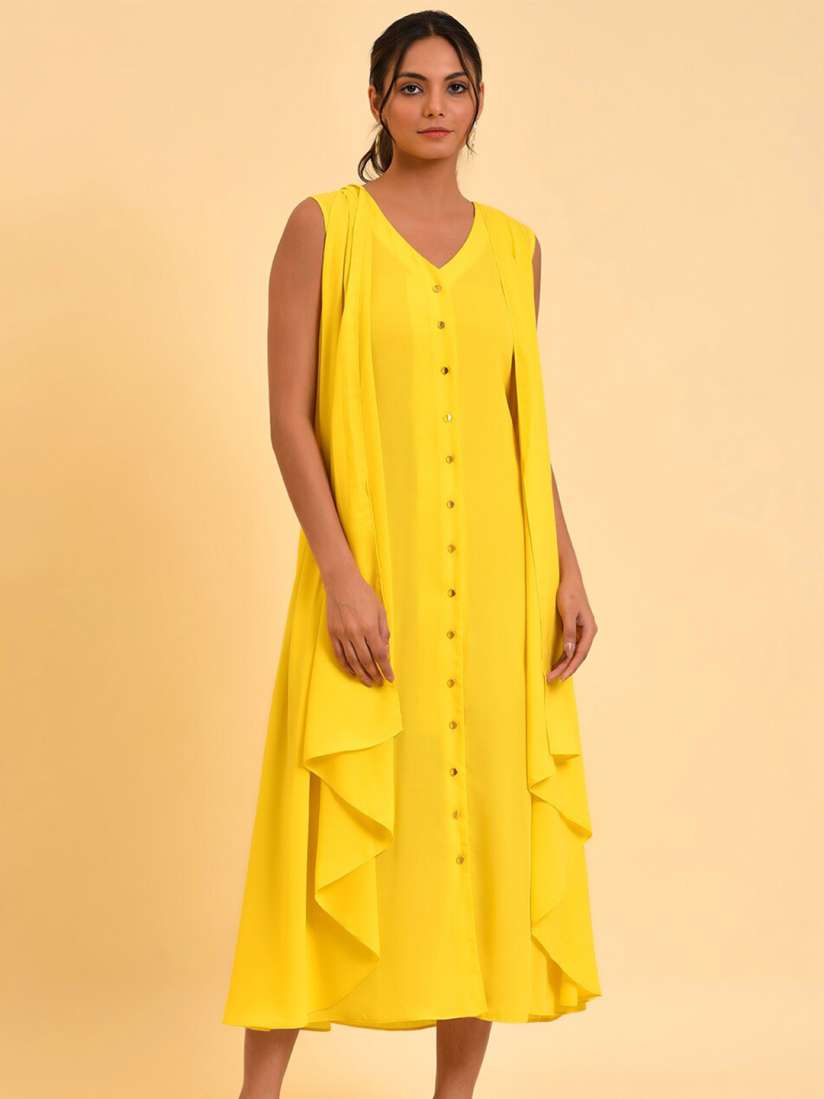 Yellow dress myntra online
