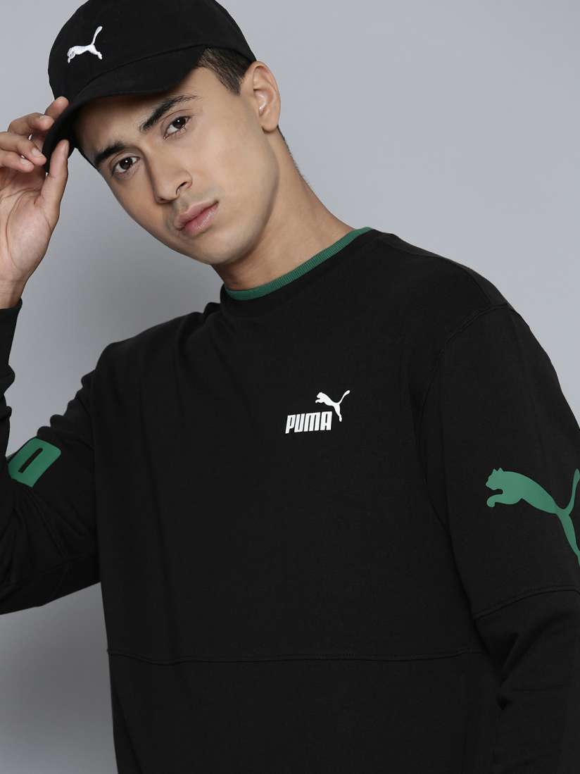 Buy Puma POWER Colorblock Brand Logo Printed Sweatshirt Sweatshirts for Men 23087560 Myntra