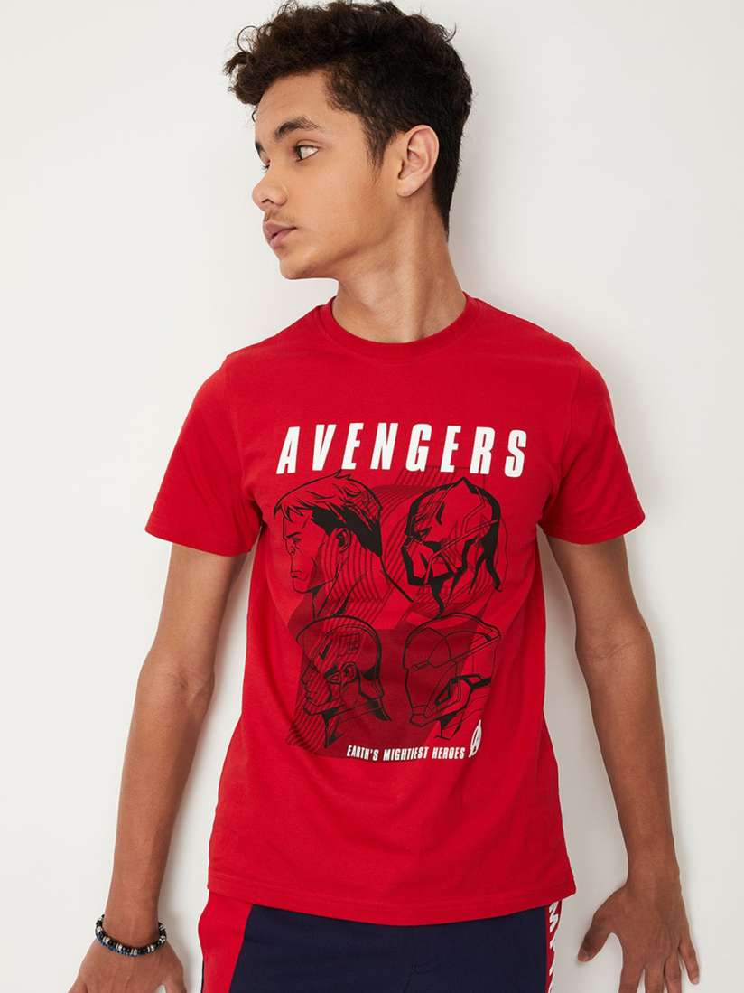 Buy max Boys Avengers Printed Cotton T shirt Tshirts for Boys 23093088 Myntra