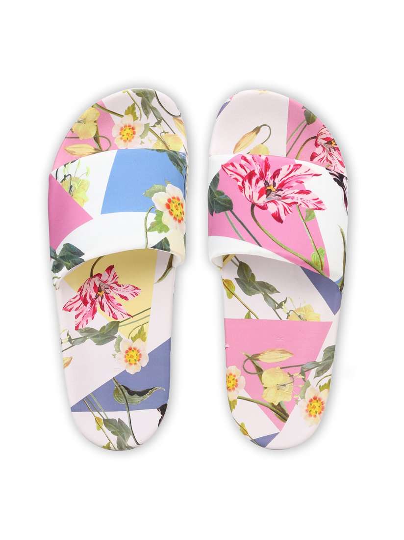 Buy Ted Baker Women White Pink Printed Rubber Sliders Flip Flops for Women 23094420 Myntra