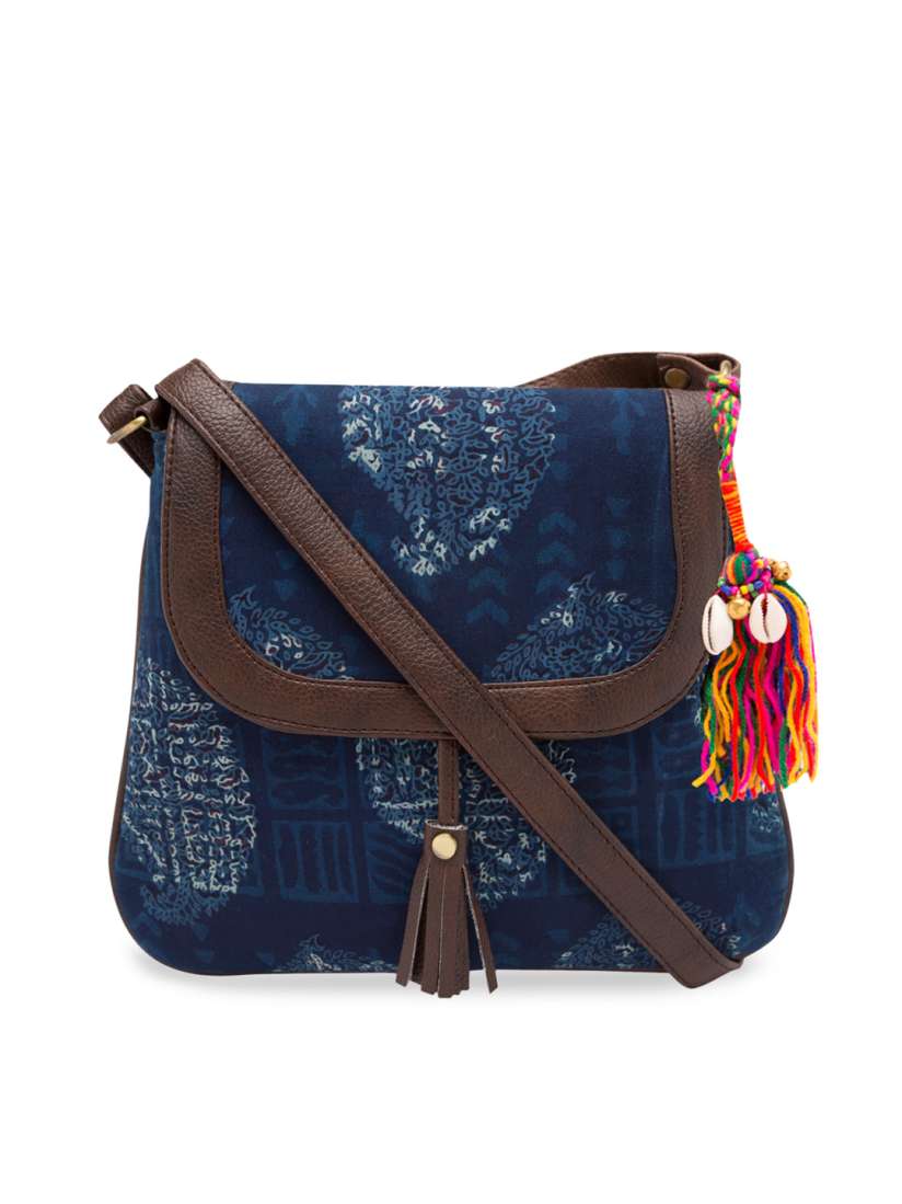 Buy Vivinkaa Blue Printed Sling Bag Handbags for Women 2309850 Myntra