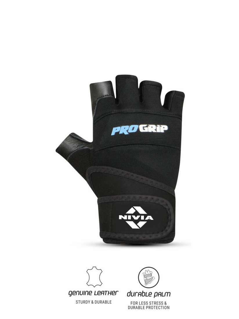 Buy NIVIA Wrist Grip Genuine Leather Gym Gloves Gloves for Unisex 23102598 Myntra